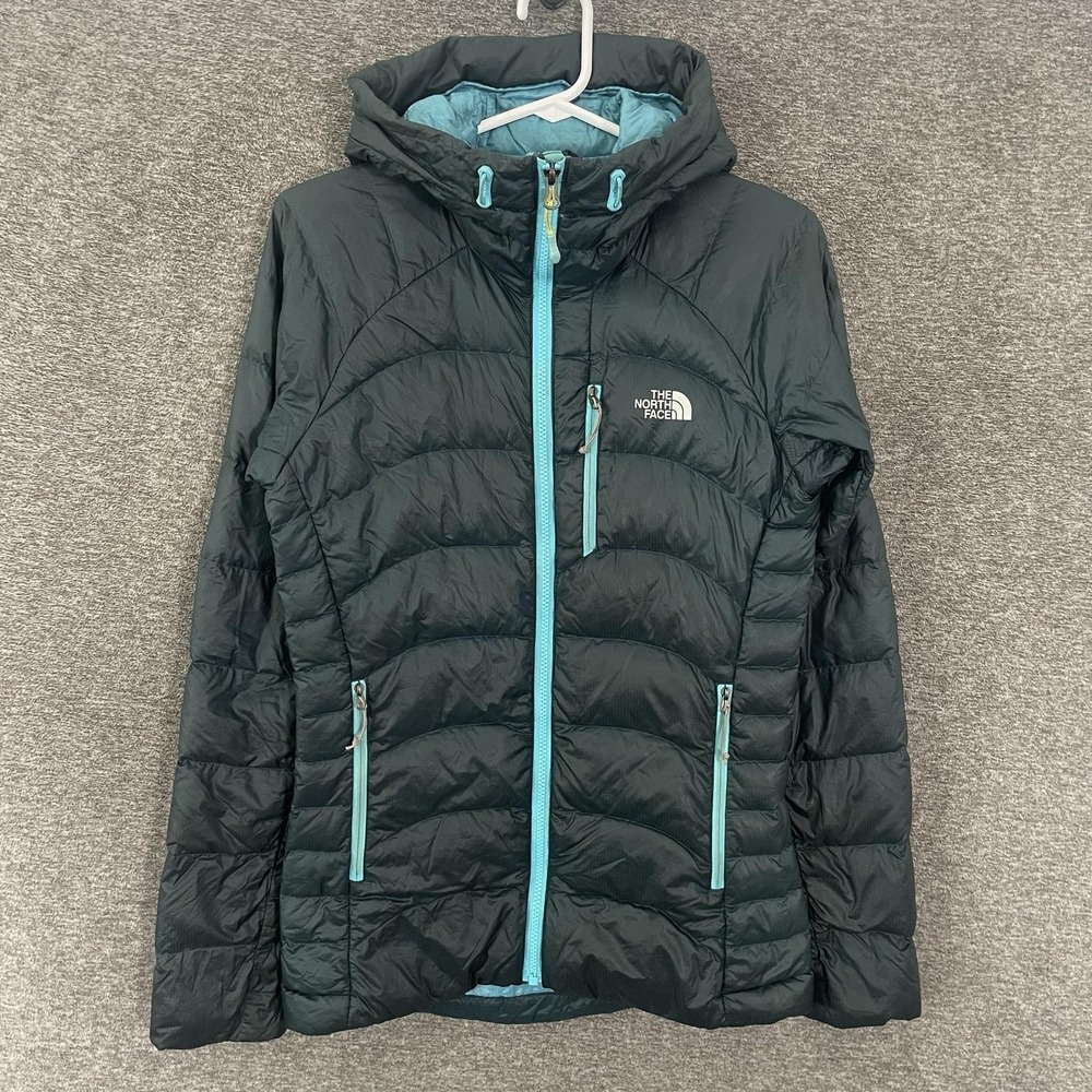 The North Face Down Jacket Womens XS Green 700 Summit Series Hooded Puffer